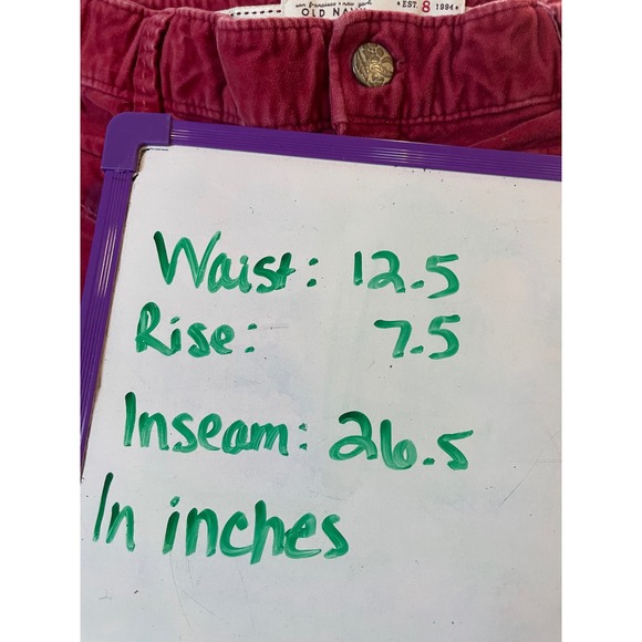 Old Navy Girls Red Corduroy Bootcut Pants Size 8 - Picture 7 of 7